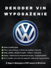 VW wyposażenie po VIN