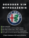 Alfa Romeo wyposażenie po VIN