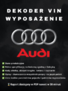 AUDI wyposażenie po VIN
