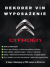 Citroën wyposażenie po VIN