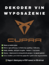 Cupra wyposażenie po VIN