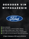 Ford wyposażenie po VIN