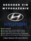 Hyundai wyposażenie po VIN
