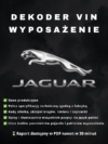 Jaguar wyposażenie po VIN