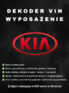 Kia wyposażenie po VIN