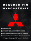 Mitsubishi wyposażenie po VIN