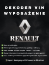 Renault wyposażenie po VIN